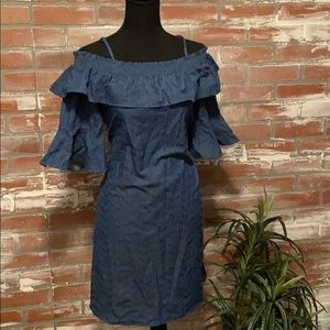 Off the Shoulder denim dress
